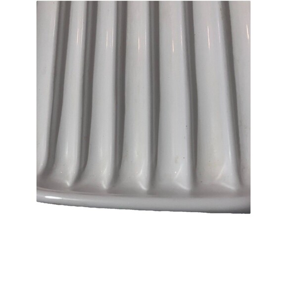 Vintage Corning Ware White Coupe Glass Microwave Rack 9' - Picture 4 of 11